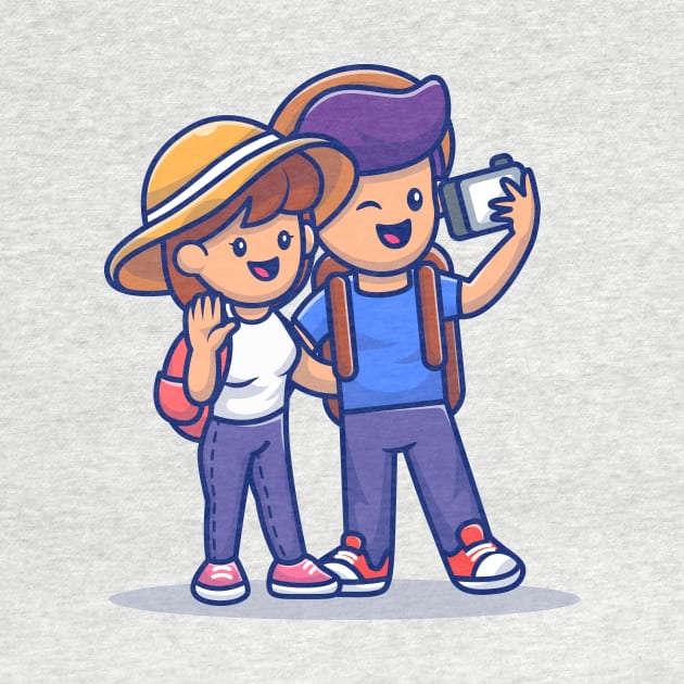 Cute Couple Boy And Girl Travelling Together (2) by Catalyst Labs